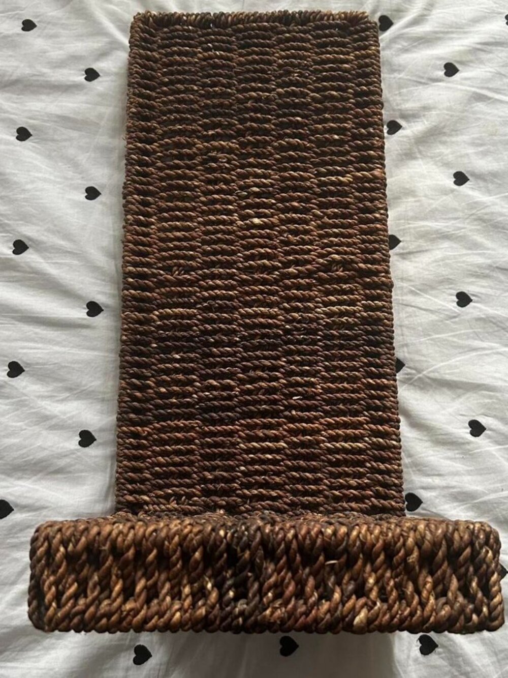 West Elm Wicker Woven L Shaped Shelf